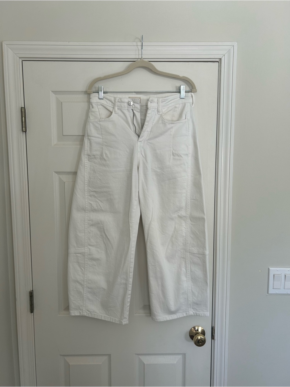 Pilcro White High-Rise Jeans